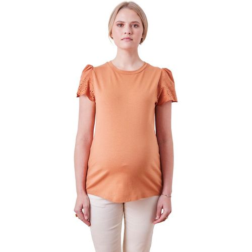 T-shirt bi-matière de grossesse manches courtes - VERTBAUDET - Modalova