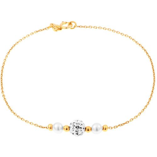Bracelet en argent 925 et perle synthétique - CLEOR - Modalova