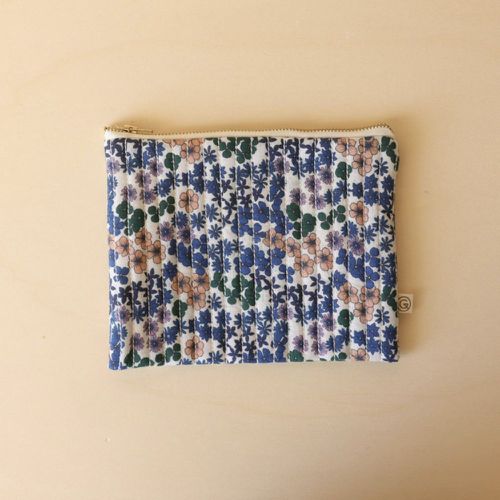 Petite pochette en coton imprimé, Flower - GABRIELLE PARIS - Modalova