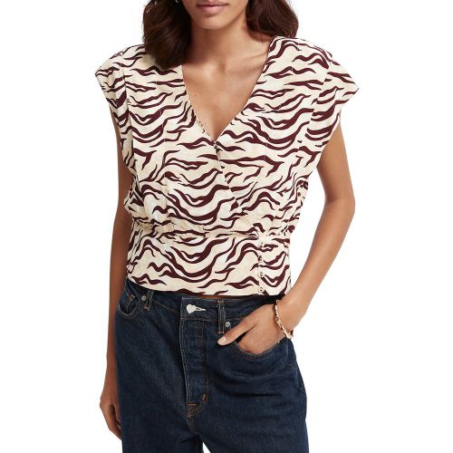 Blouse cache-cœur sans manches - SCOTCH AND SODA - Modalova
