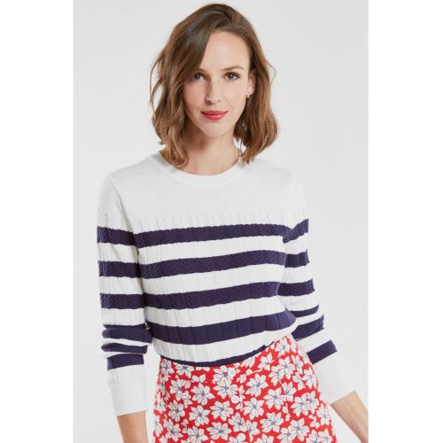 Pull rayé à col rond en coton - ARMOR-LUX - Modalova