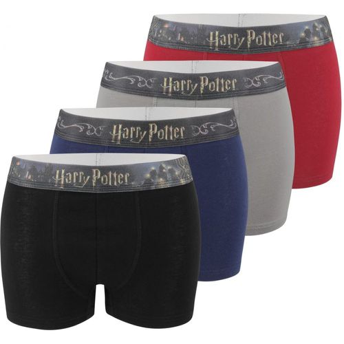 Boxers coton uni lot de 4 - Harry Potter - Modalova
