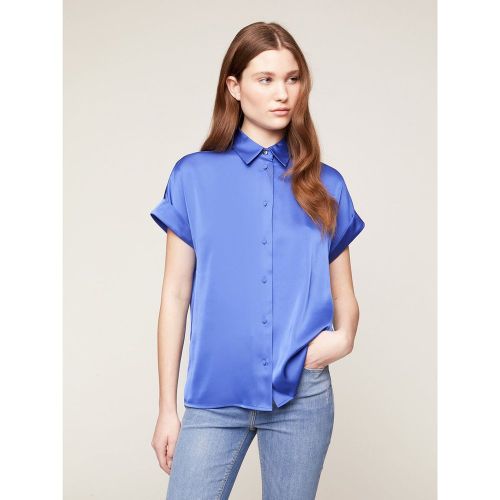 Chemise à manches courtes en satin - MOTIVI - Modalova