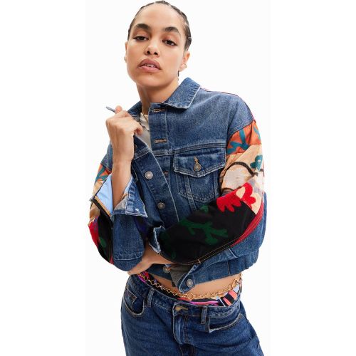 Veste "trucker" jean ethnique - Desigual - Modalova