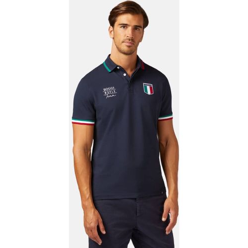 Polo world team en piqué s café - BOGGI MILANO - Modalova