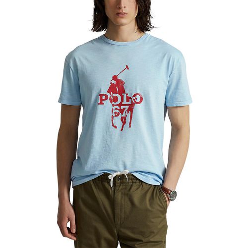 T-shirt col rond Big Polo Player - Polo Ralph Lauren - Modalova
