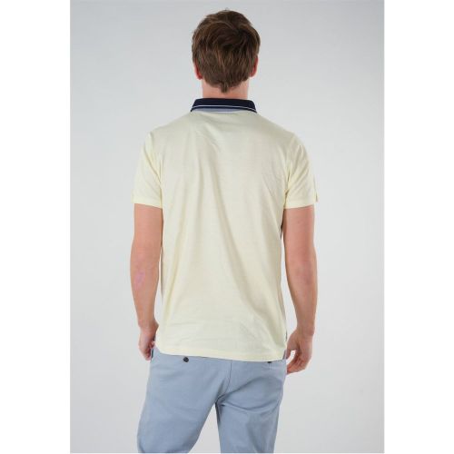 Polo manches-courtes à motif col uni RONY - Deeluxe - Modalova