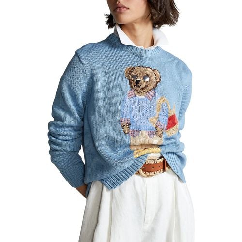 Pull col rond en maille tricot - Polo Ralph Lauren - Modalova