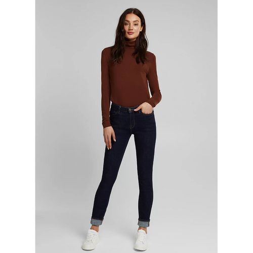 Jeans slim taille medium longueur 32 - Esprit - Modalova
