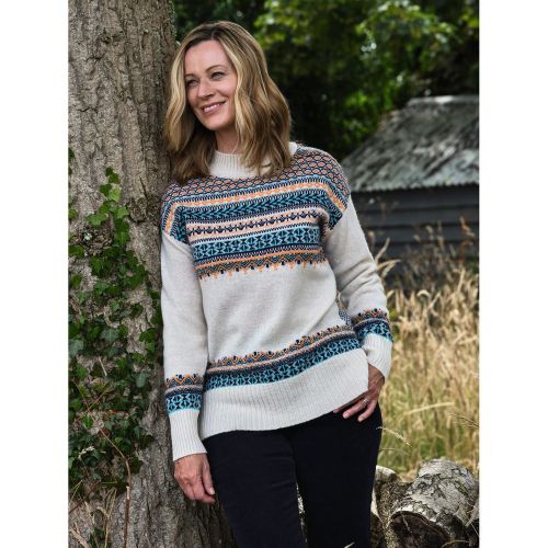 Pull jacquard manches longues - WOOLOVERS - Modalova