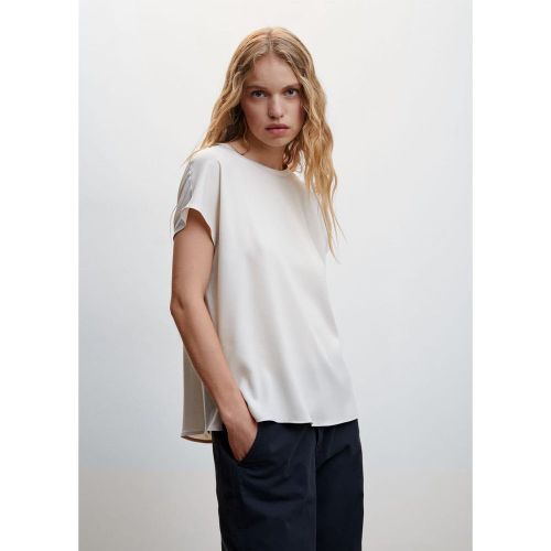 Blouse empiècement contrastant - Mango - Modalova