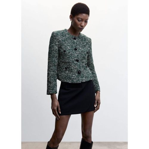 Veste tweed boutons - Mango - Modalova