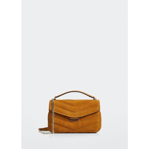 Sac cuir chaîne - Mango - Modalova