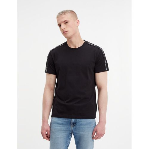 T-shirt col rond Contrast Tape Shoulder - Calvin Klein Jeans - Modalova