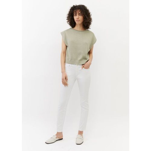 Pantalon modèle MAVAS slim cropped en mélange de coton biologique et de viscose - Marc O'Polo - Modalova