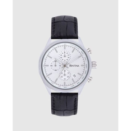 Montre CY9989 chronographe cuir - PONTINA - Modalova