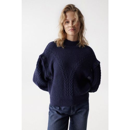 PULL EN MAILLE AVEC BOUTONS THAILAND - SALSA JEANS - Modalova