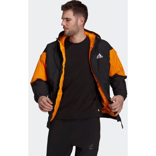 Doudoune à capuche bicolore petit logo - adidas performance - Modalova