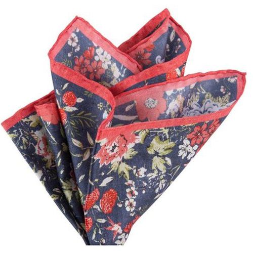Pochette de costume à fleurs en soie - ATELIER F&B - Modalova