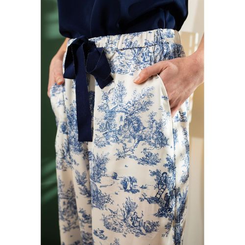 Pantalon droit imprimé floral EDGAR - LA PETITE ETOILE - Modalova
