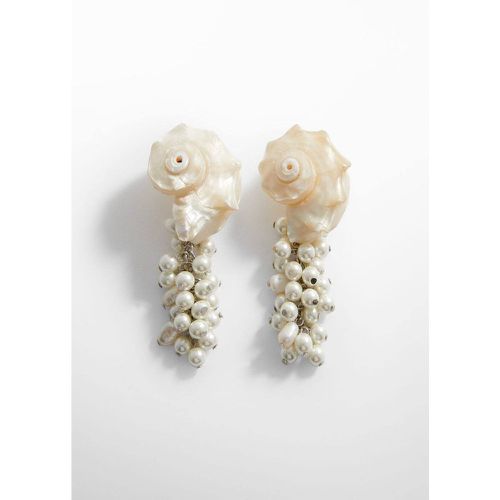 Boucles d'oreilles perles combinées - Mango - Modalova