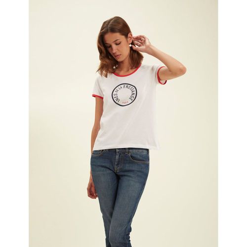 T-shirt droit en coton manches courtes PRISCILLA - INES DE LA FRESSANGE PARIS - Modalova