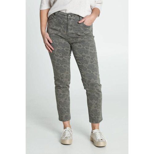 Pantalon Slim avec imprimé cachemire et 5 poches - CASSIS - Modalova