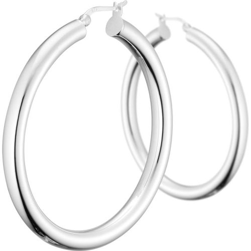 Boucles d'oreilles créoles Intemporels en 925, 10.5g, Ø50mm - CLIO BLUE - Modalova