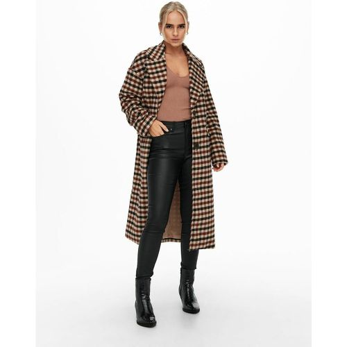 Visiter la boutique OnlyONLY Manteau féminin Tall en laine à carreaux 