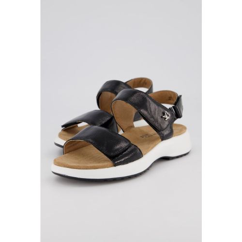 Sandales en cuir, patte scratch - Caprice - Modalova