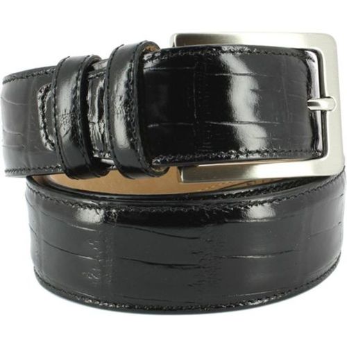 Ceinture aspect reptile en cuir CROCO - ROBERT CHARLES - Modalova