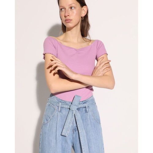 Tshirt c�tel� � manches courtes - EASY WEAR - Modalova