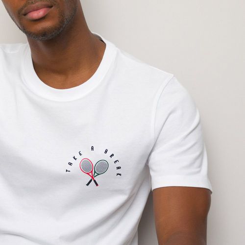 T-shirt col rond manches courtes en coton bio&nbsp - LA REDOUTE COLLECTIONS - Modalova