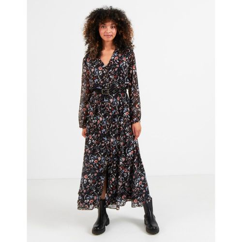Robe longue fleurs indiennes - ICODE - Modalova