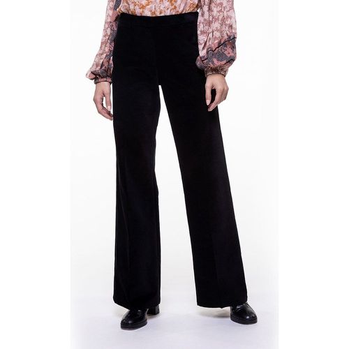 Pantalon coton large en velours lisse MILARIE - CHEMINS BLANCS - Modalova