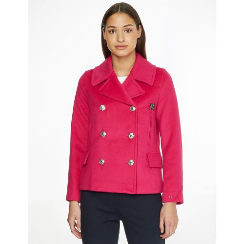 Veste courte, double boutonnage, coupe droite - Tommy Hilfiger - Modalova