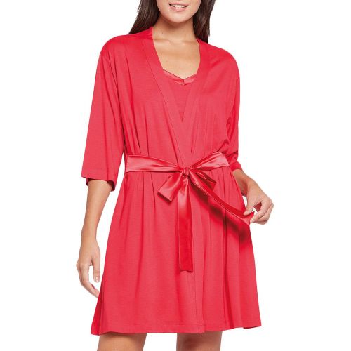 Peignoir fin en modal avec ceinture satinée Essence - IMPETUS WOMAN - Modalova