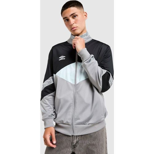 Rep some retro style with this men's Diamond Colour Block Track Top from Umbro. In a Grey, Black and Ash colour block design, this jacket is cut from - 5063761157449 - Modalova