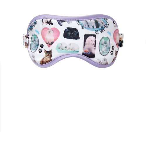 Bluebella BB x Ashley Williams Masque en Satin De Luxe Imprimé Chaton - Bluebella - FR - Modalova