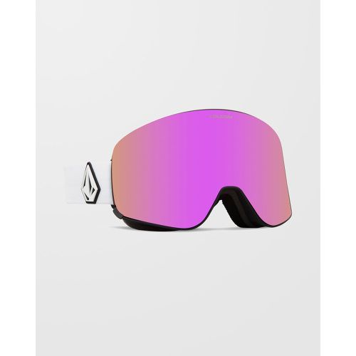 Masque de snow Odyssey Matte White (+écran bonus - Jaune) - Volcom - Modalova