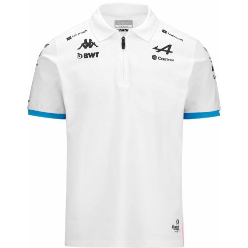 Polo Adrem BWT Alpine F1 Team 2024 Blanc Enfant - Kappa - Modalova