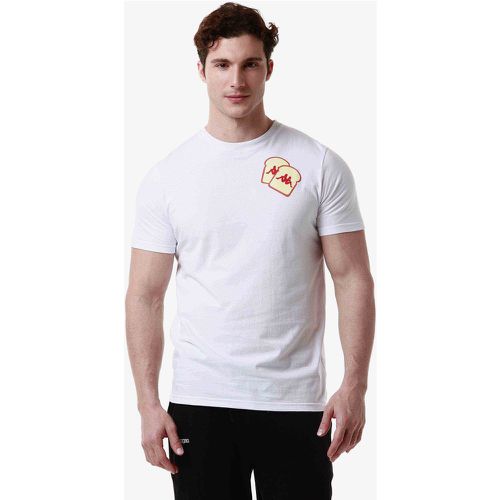 T-shirt Authentic Graphik Lennox Blanc - Kappa - Modalova