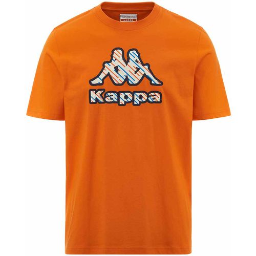 T-Shirt Logo Full Orange Homme - Kappa - Modalova