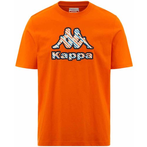 T-Shirt Logo Full Orange Homme - Kappa - Modalova