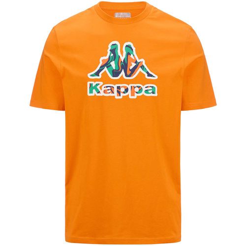 T-shirt Logo Fioro Orange Homme - Kappa - Modalova