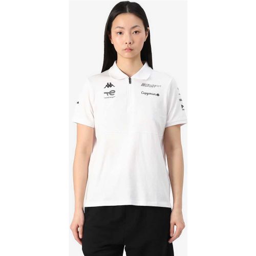 Polo Andrew Peugeot Sport 2025 Blanc Femme - Kappa - Modalova