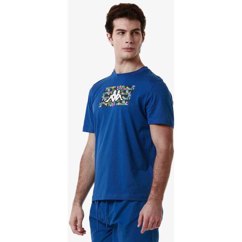 T-shirt Logo Frezami Bleu Homme - Kappa - Modalova