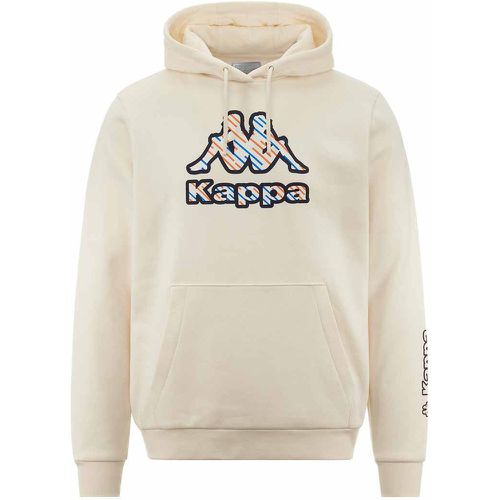 Hoodie Logo Fetro Blanc Homme - Kappa - Modalova