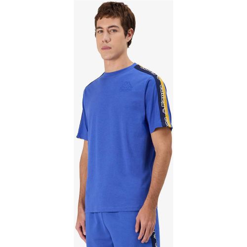 T-Shirt Tape Gramio Bleu Homme - Kappa - Modalova