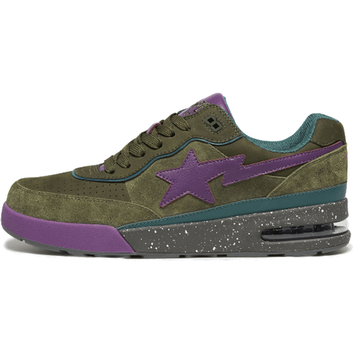 Bape Road Sta Dark Green Suede - Bape - Modalova